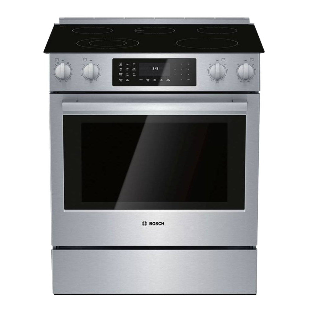 Cuisinière électrique encastrable 30 po, 4,6 pi³ Inox avec Convection Pro et Tiroir-réchaud intégré - Série 800