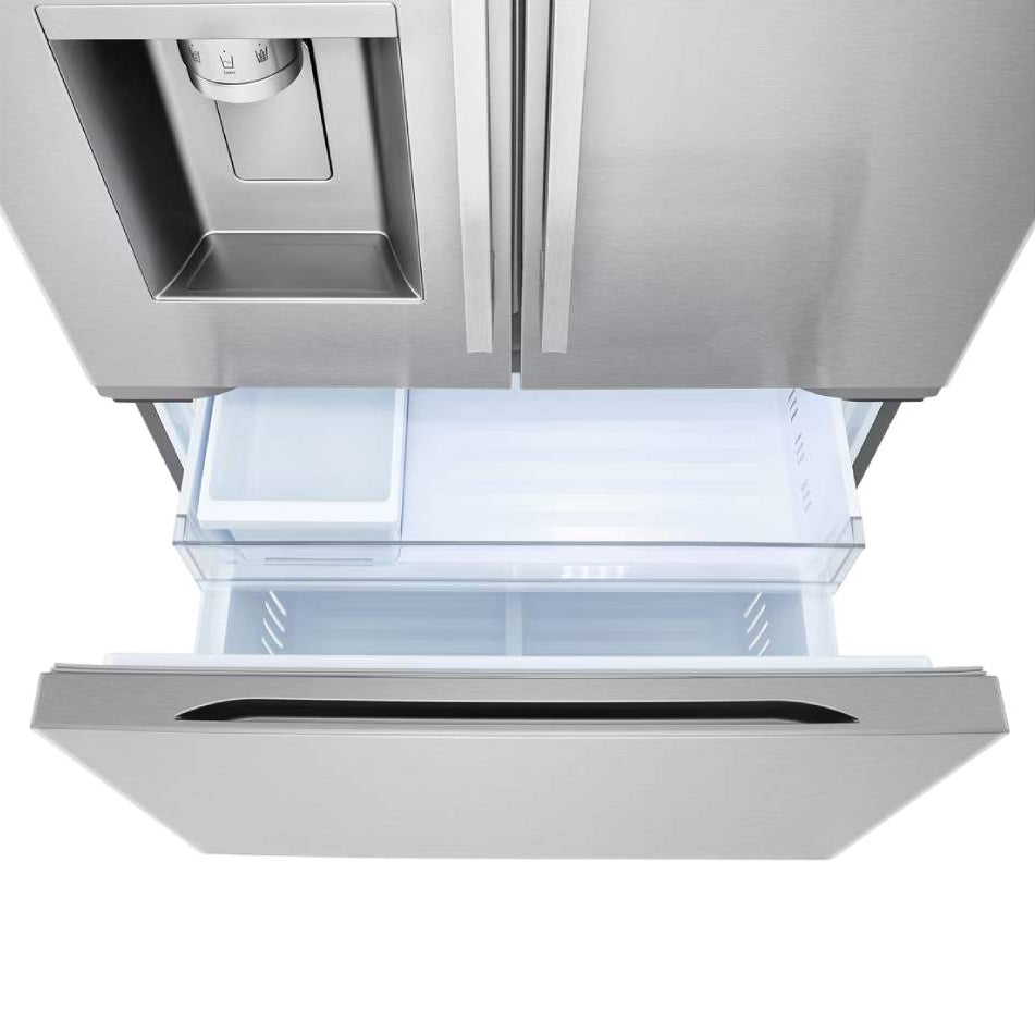 Réfrigérateur à portes françaises, profondeur comptoir 36 po, 24 pi³ Inox avec Wi-Fi et Distributeur d'eau/glaçons