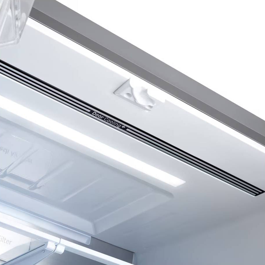 Réfrigérateur à portes françaises, profondeur comptoir 36 po, 24 pi³ Inox avec Wi-Fi et Distributeur d'eau/glaçons