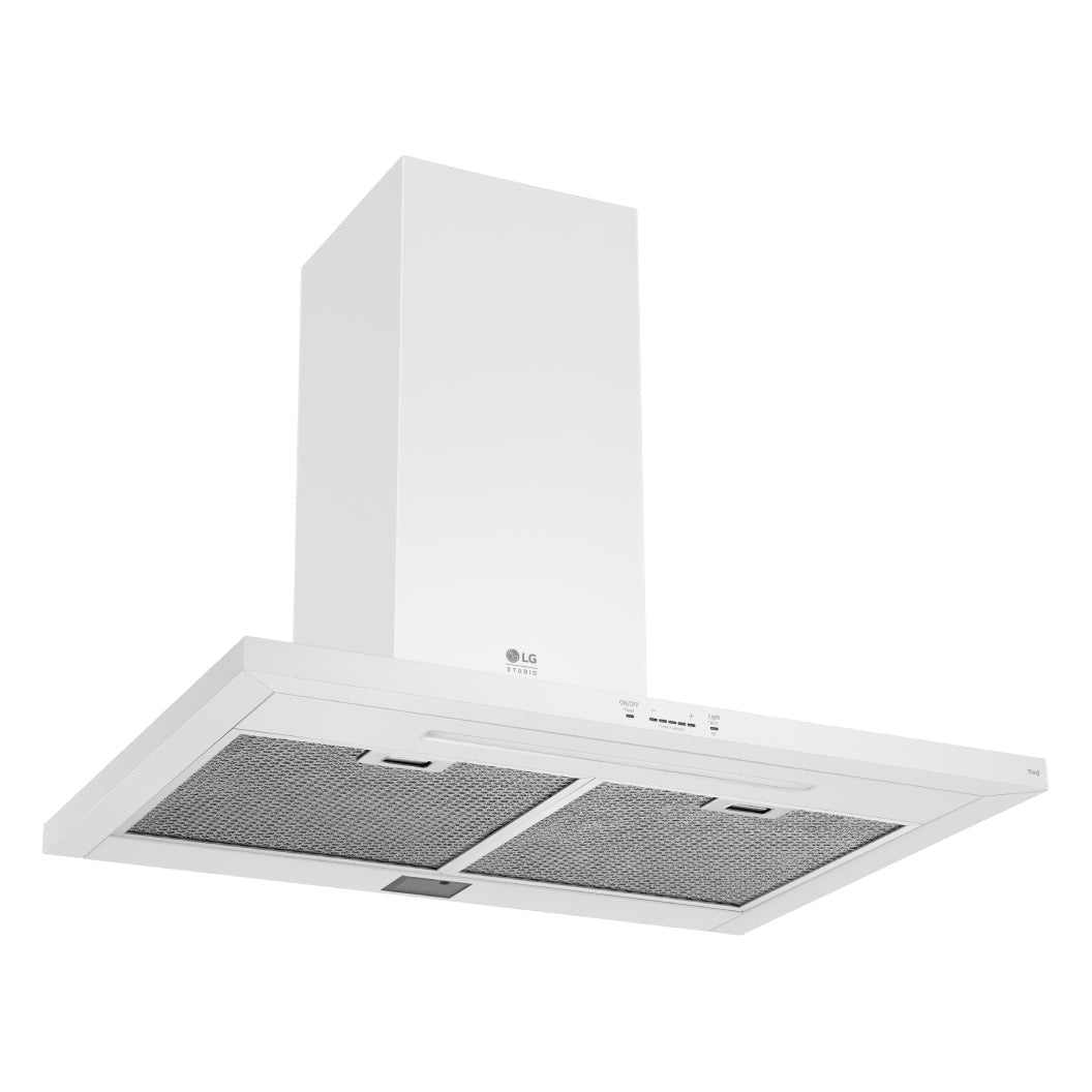 Hotte murale cheminée 30 po, 600 PCM Blanc avec Wi-Fi - White Essence