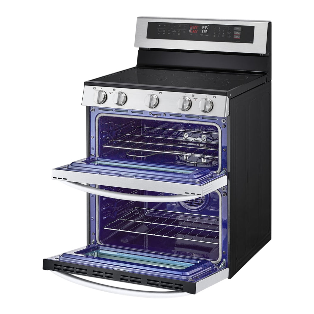 Cuisinière électrique four double 30 po Inox Convection Probake et friteuse à air
