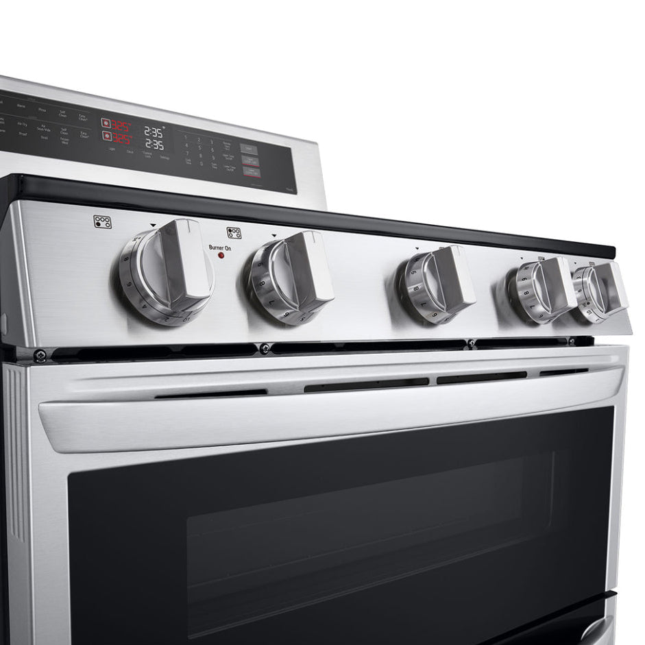 Cuisinière électrique à four double 30 po, 3,0 pi³ / 4,3 pi³ Inox avec Convection Probake®, Air Fry et Wi-Fi