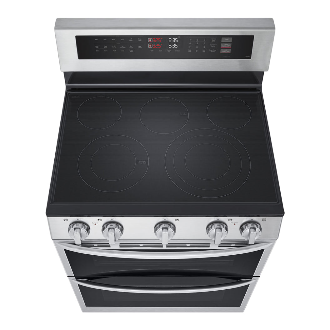 Cuisinière électrique four double 30 po Inox Convection Probake et friteuse à air