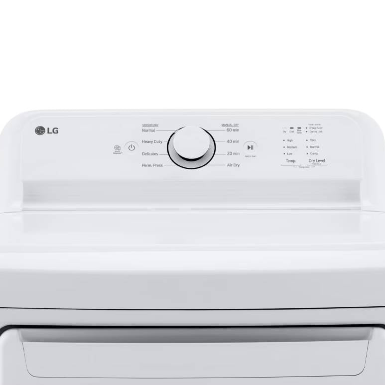 Sécheuse électrique 27 po, 7,3 pi³ Blanc à grande capacité avec Wrinkle Care et FlowSense™