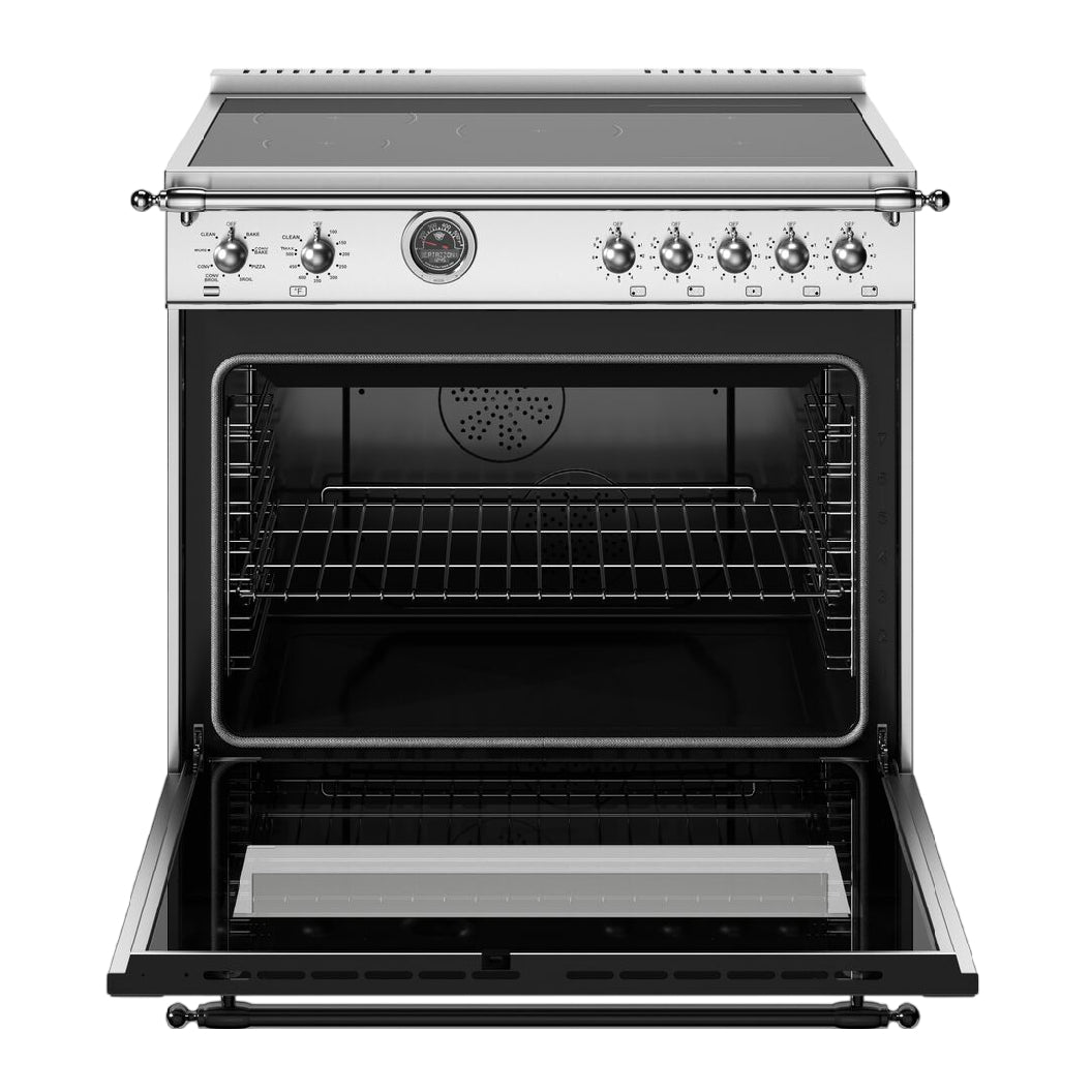 Cuisinière à induction 36 po, 5,7 pi³ Inox - Série Héritage avec Air Fry