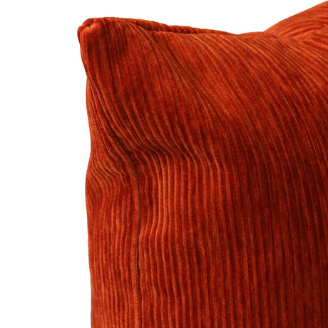 Coussin 20 x 20 po en velours côtelé - Ricardo