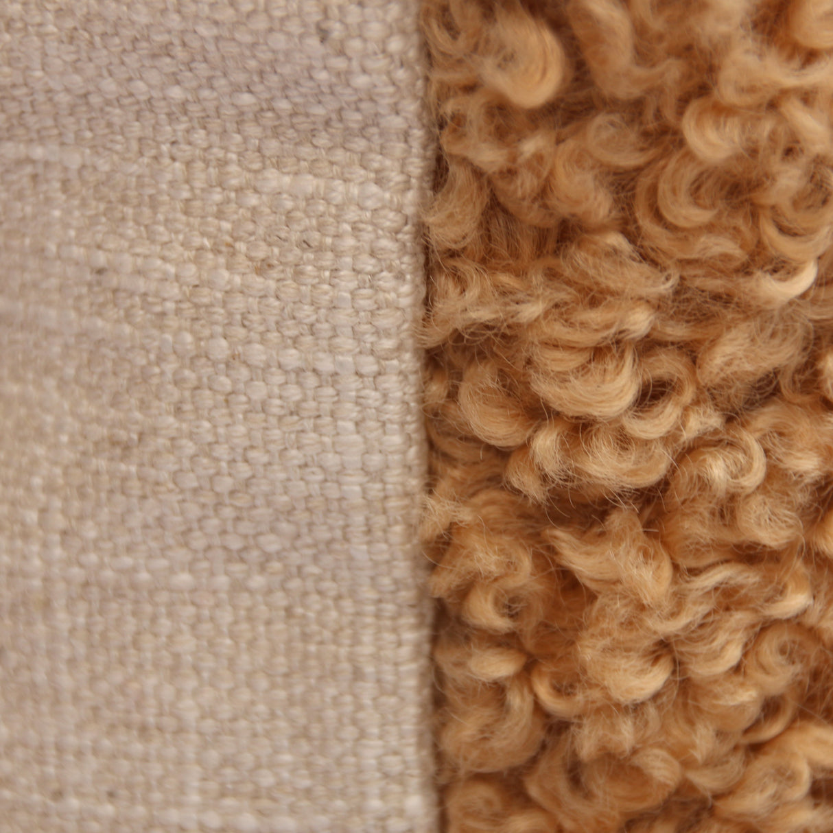 Coussin 22 x 22 po en fausse fourrure bouclée - Brodie