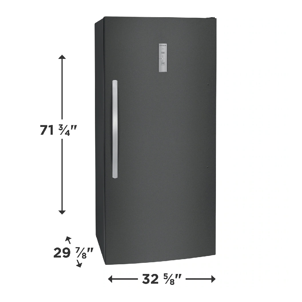 Congélateur vertical 33 po, 20 pi³ Carbone avec porte réversible et EvenTemp™