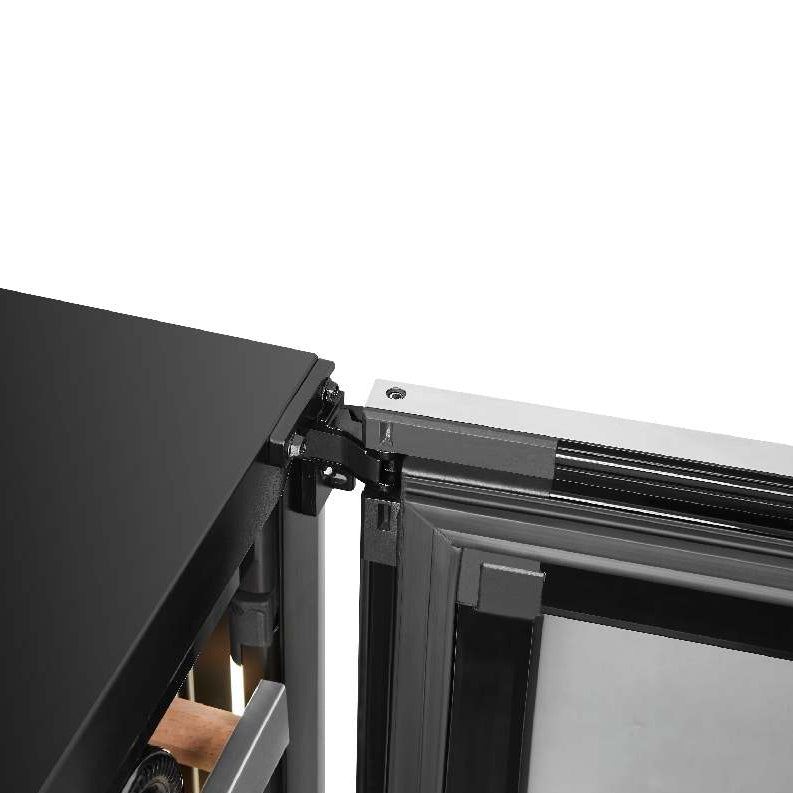 Cellier à vin 24 po, 46 bouteilles Inox à 2 zones avec Connectivité Wi-Fi - Série Titanium