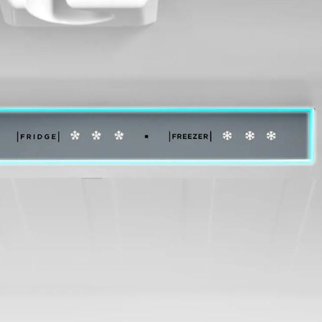 Réfrigérateur à portes françaises 30 po, 18,4 pi³ 3 portes Blanc avec Dégivrage automatique