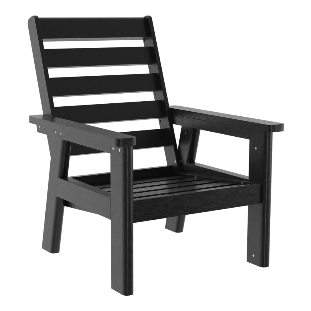 Fauteuil extérieur en plastique recyclé - Charleston DSF291