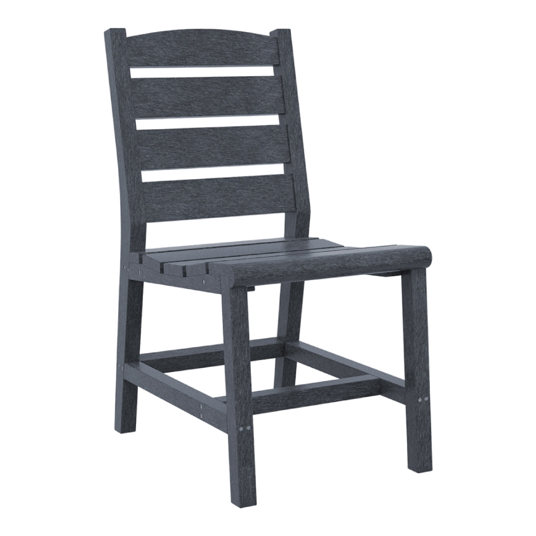 Chaise de salle à manger extérieure en plastique recyclé - Napa C321