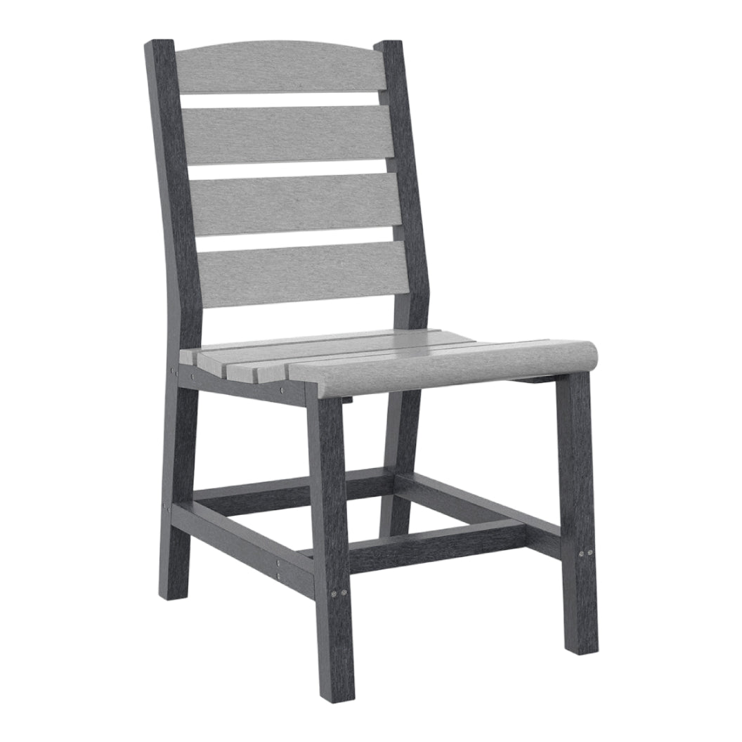 Chaise de salle à manger extérieure en plastique recyclé - Napa C321