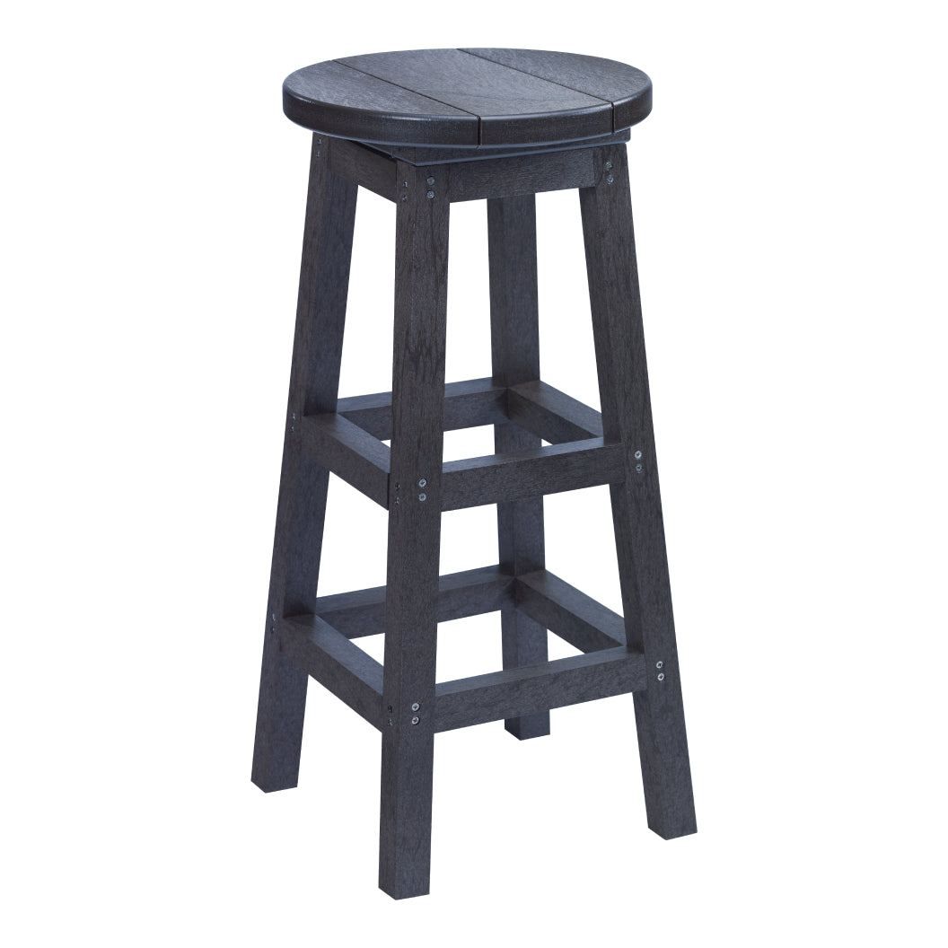 Tabouret de bar extérieur pivotant en plastique recyclé - C23