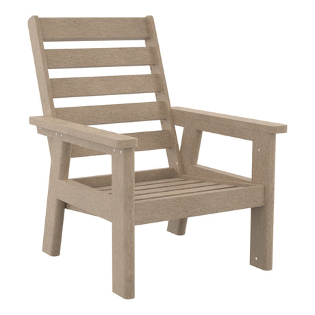 Fauteuil extérieur en plastique recyclé - Charleston DSF291