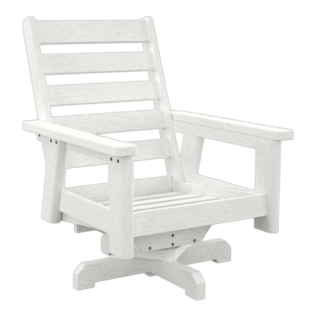 Fauteuil extérieur pivotant en plastique recyclé - Charleston DSF294