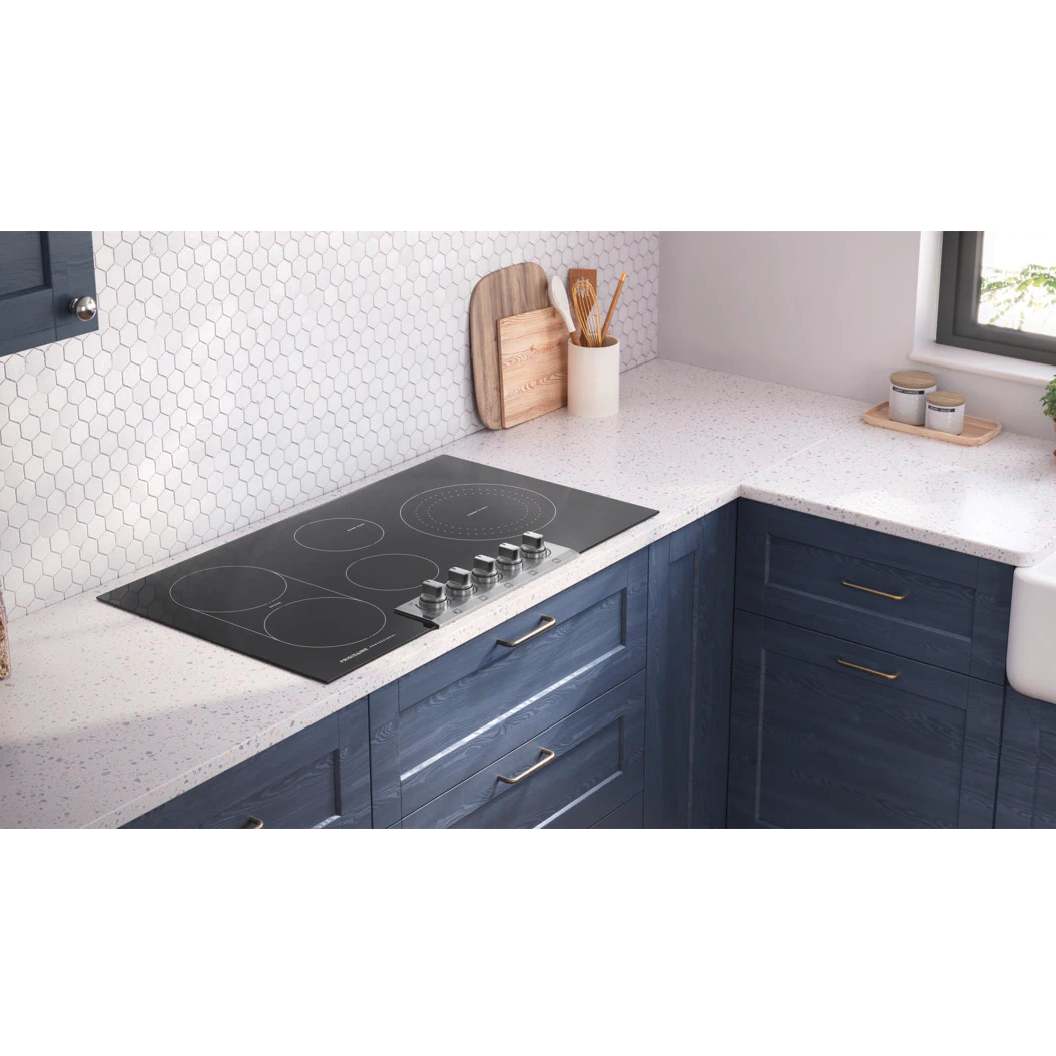 Plaque de cuisson électrique 36 po, Noir à 5 zones