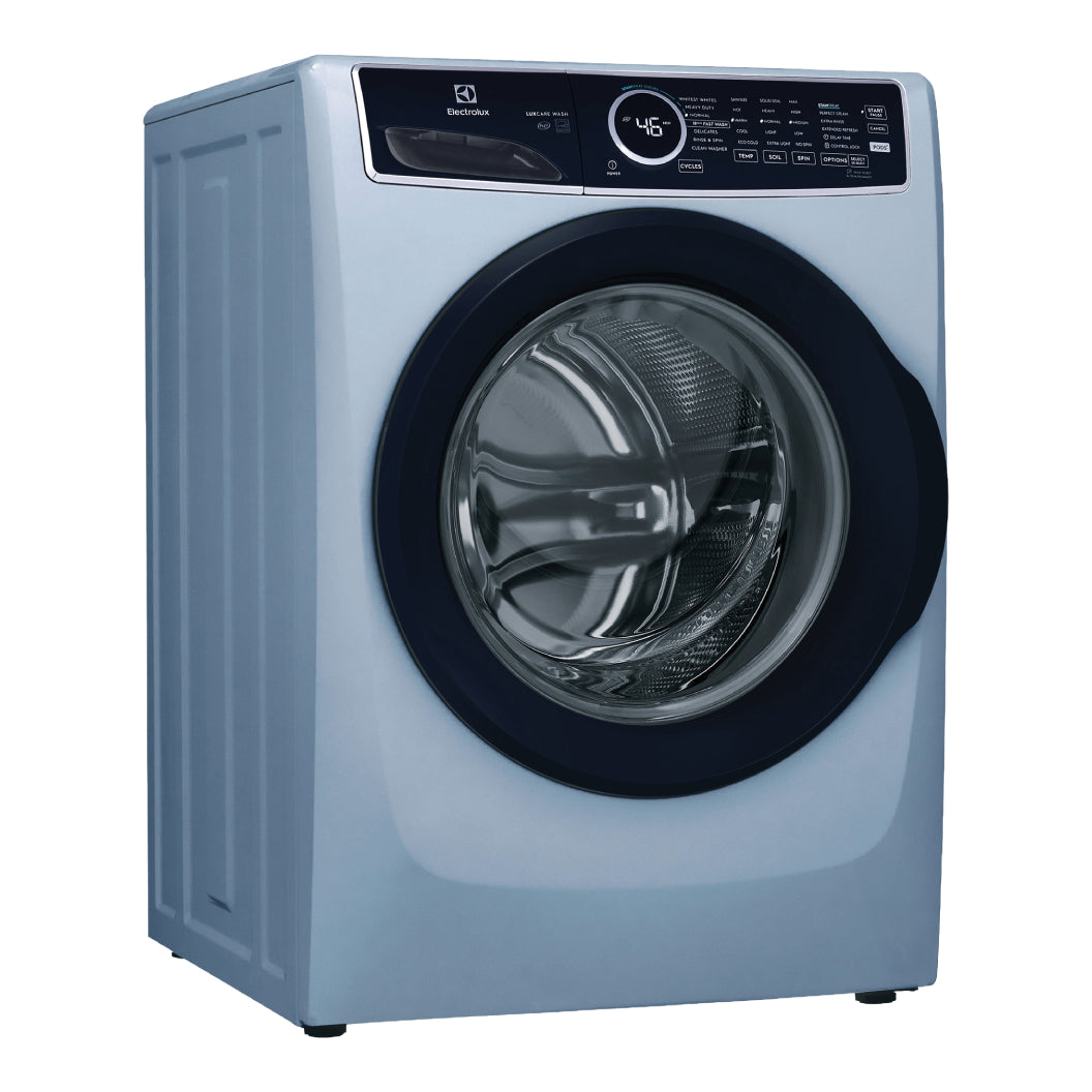 Laveuse à chargement frontal 27 po, 5,2 pi³ Bleu glacier avec Perfect Steam™ et lavage LuxCare®