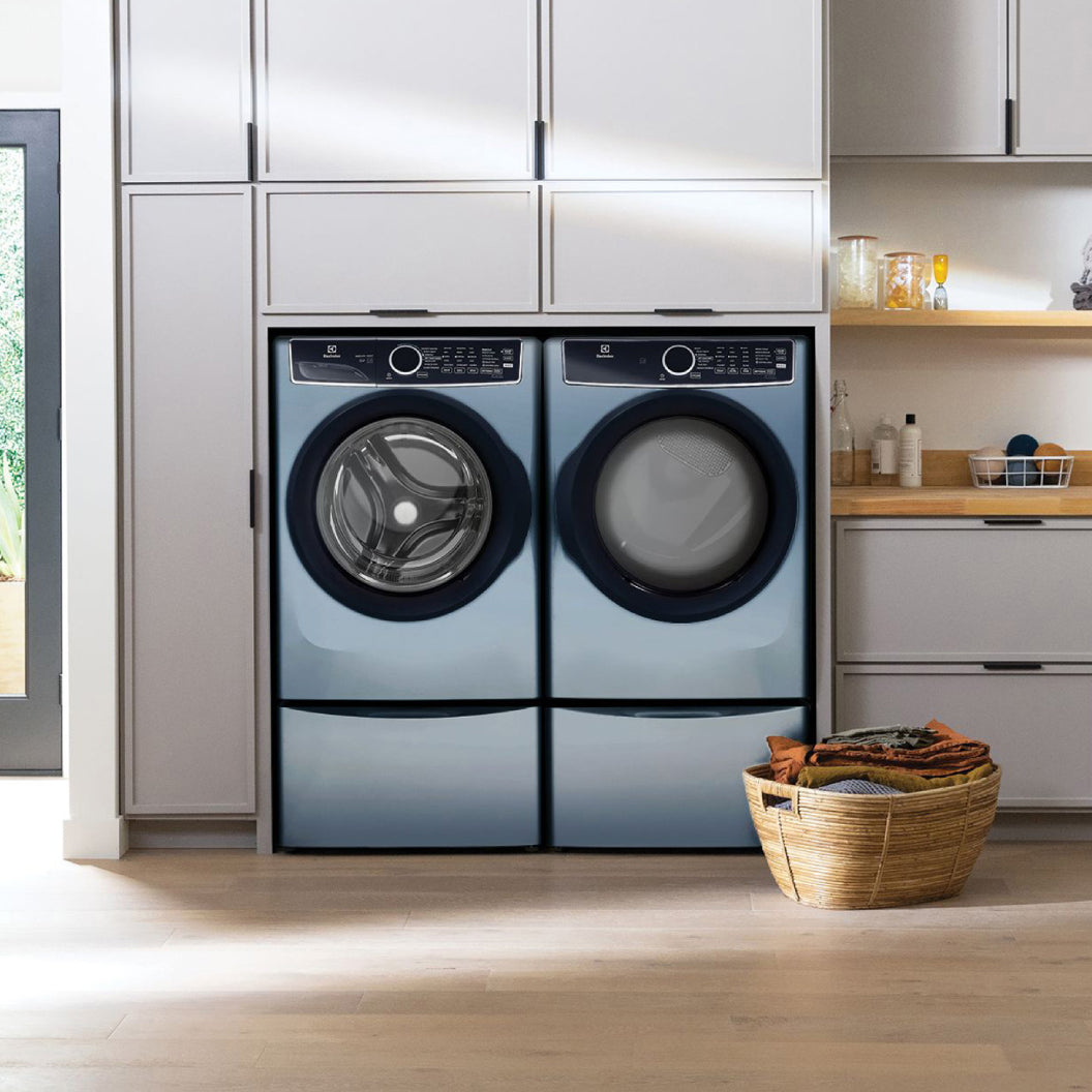 Piédestal Luxury-Glide® bleu glacier avec tiroir de rangement spacieux