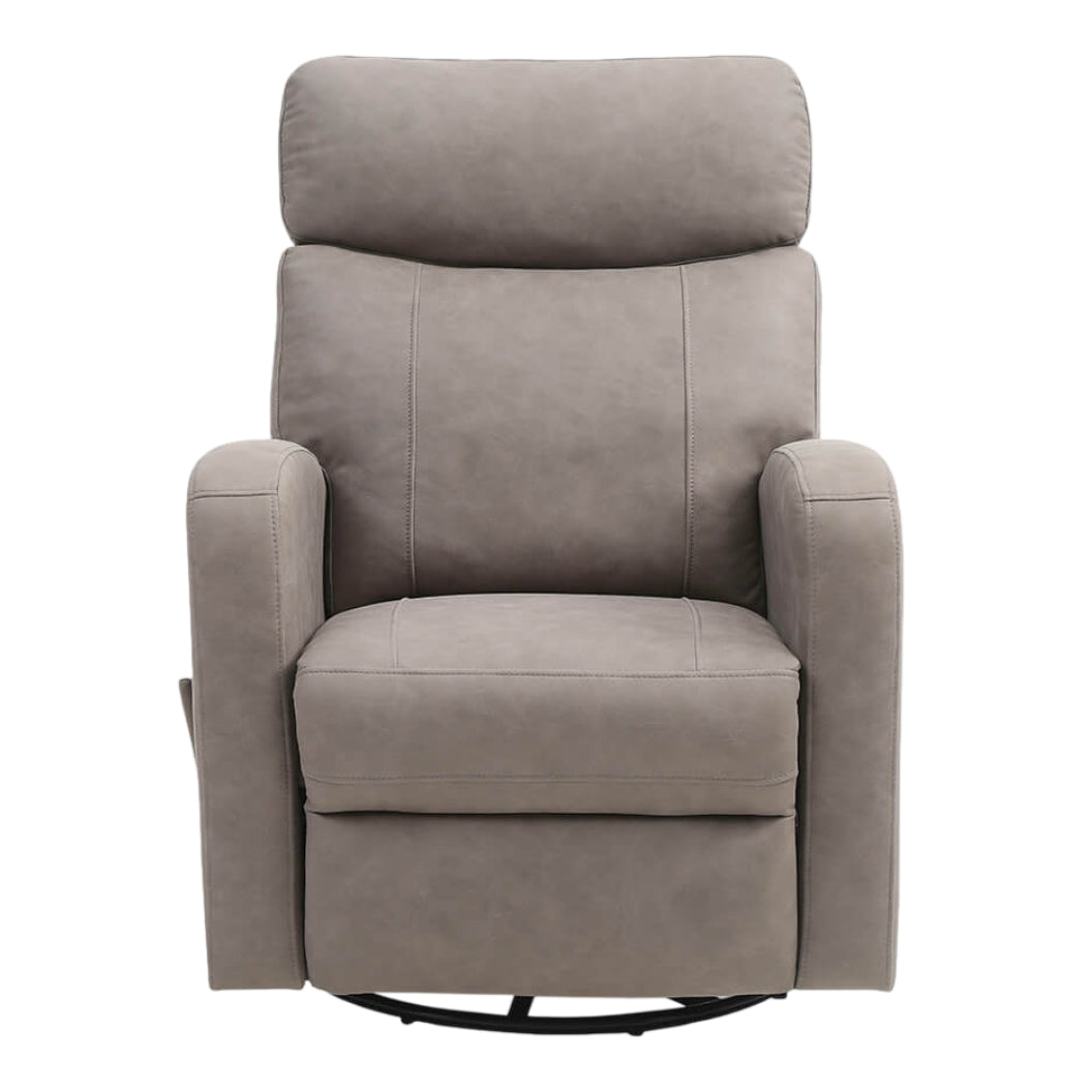 Fauteuil berçant, pivotant et inclinable en tissu gris - Bordeaux