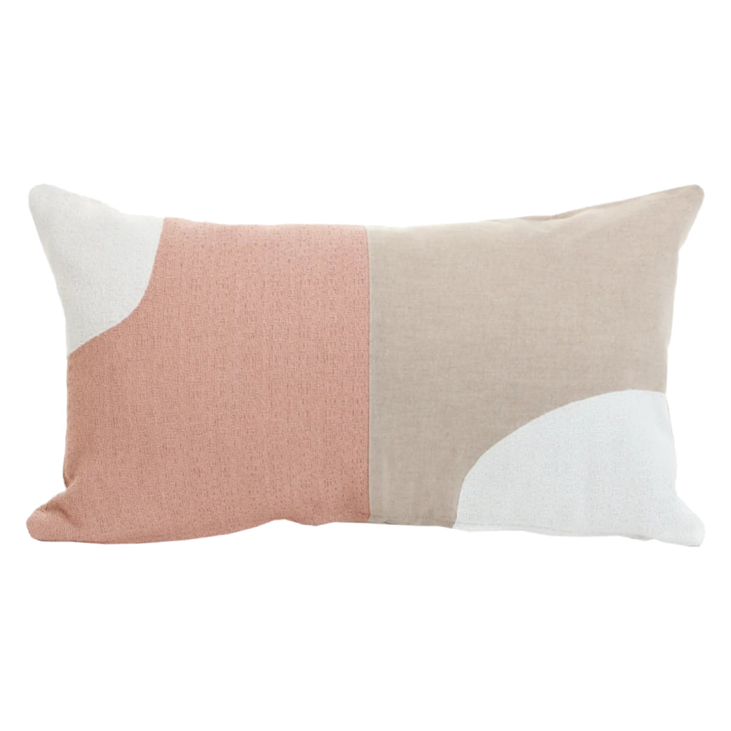 Coussin 12 x 22 po imprimé et brodé - Clyde