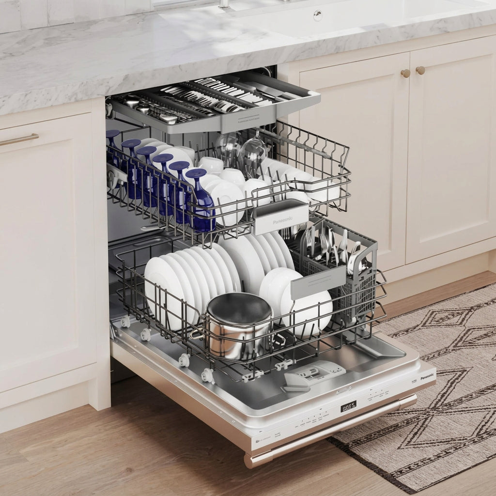 Lave-vaisselle intelligent encastrable 24 po, 48 dBA Inox 3 paniers avec Sens-A-Wash® et Wi-Fi - Série Emerald
