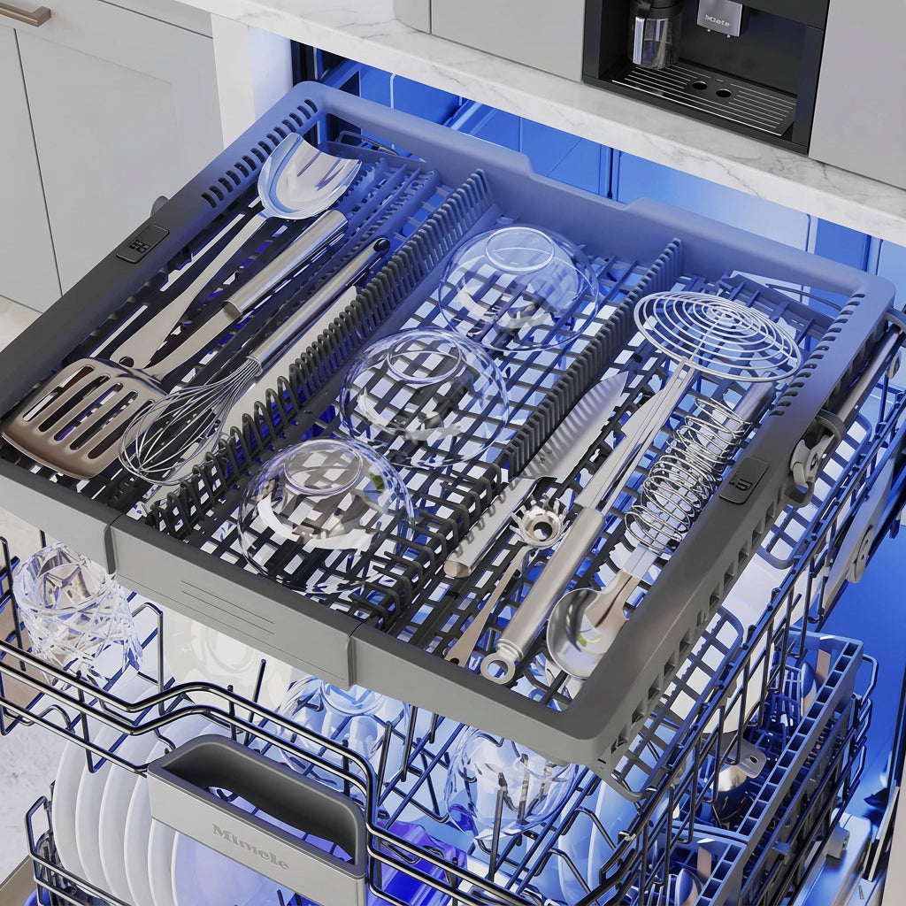 Lave-vaisselle intelligent encastrable 24 po, 44 dBA Inox 3 paniers avec Wi-Fi - Série Sapphire®