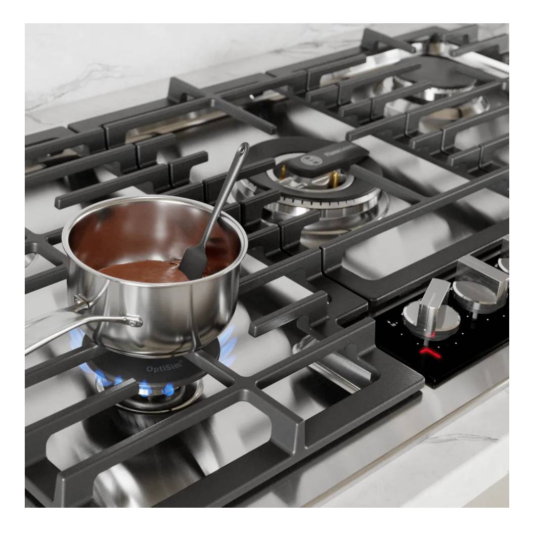 Plaque de cuisson au gaz 36 po Inox - Série Benchmark AVEC 5 brûleurs