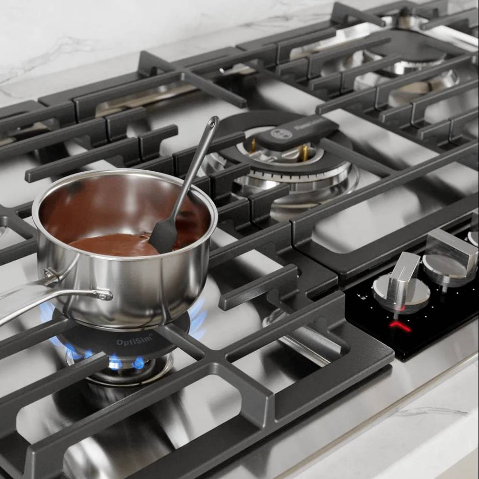 Plaque de cuisson au gaz 36 po, Inox à 5 brûleurs avec FlameSelect® - Série Benchmark