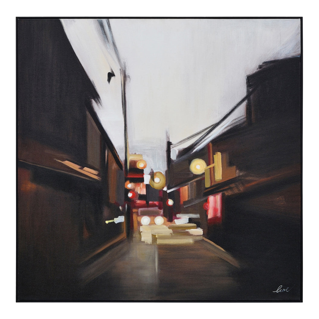 Toile 40 x 40 po avec un cadre noir - Maitland