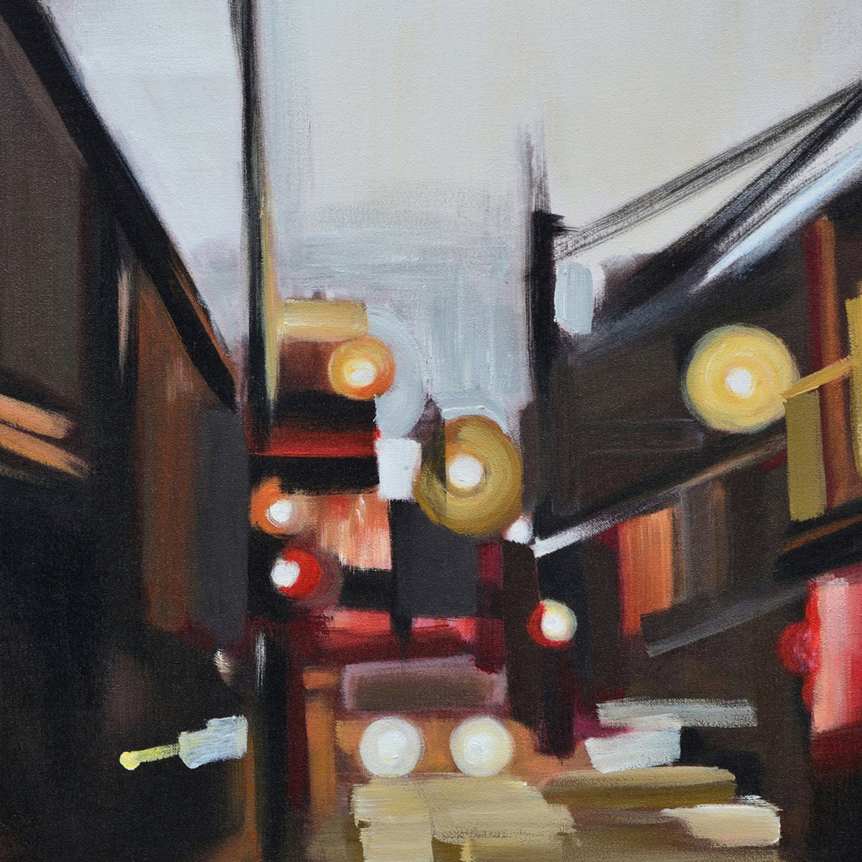 Toile 40 x 40 po avec un cadre noir - Maitland