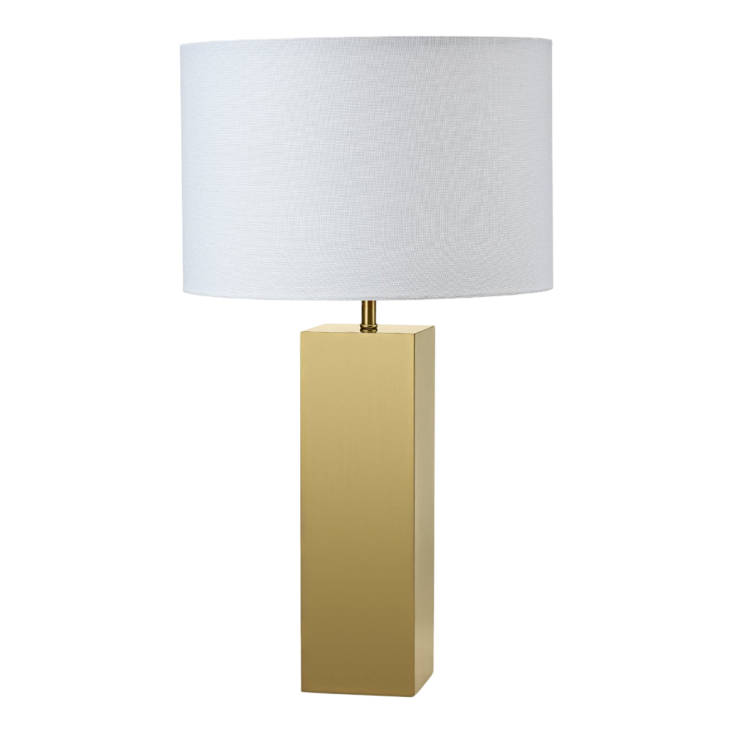 Lampe de table en métal doré 26 po. - Essentiel