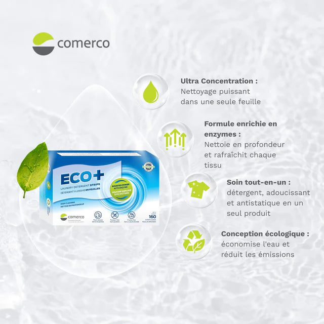 Détergent à lessive en feuilles ECO+ - 160 brassées écologiques