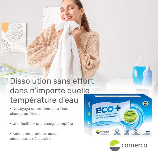 Détergent à lessive en feuilles ECO+ - 160 brassées écologiques
