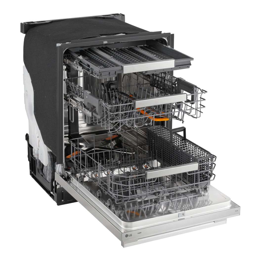 Lave-vaisselle encastrable 24 po, 39 dBA Inox 3 paniers avec QuadWash™ Pro et BlastZone™