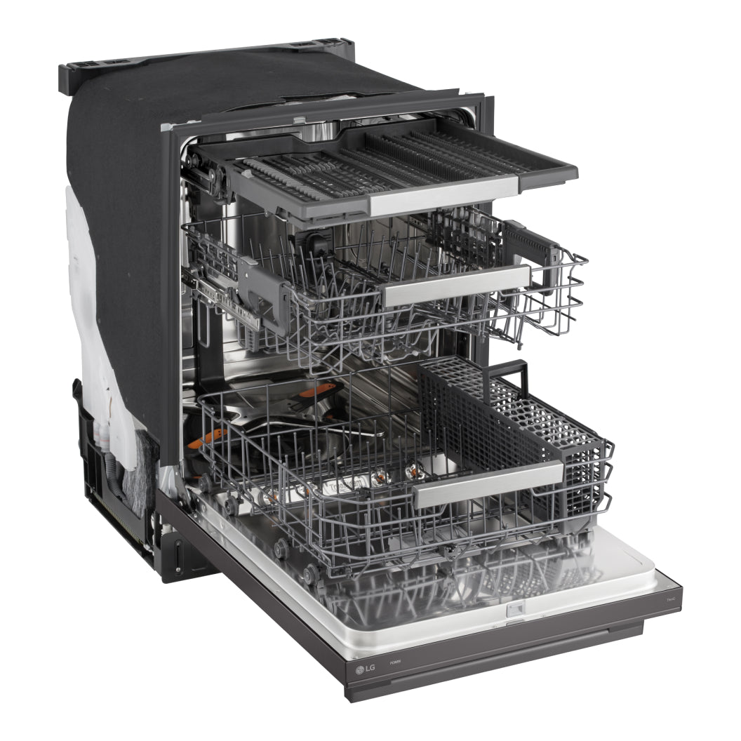 Lave-vaisselle encastrable 24 po, 42 dBA 3 paniers avec QuadWash™ Pro et TrueSteam®