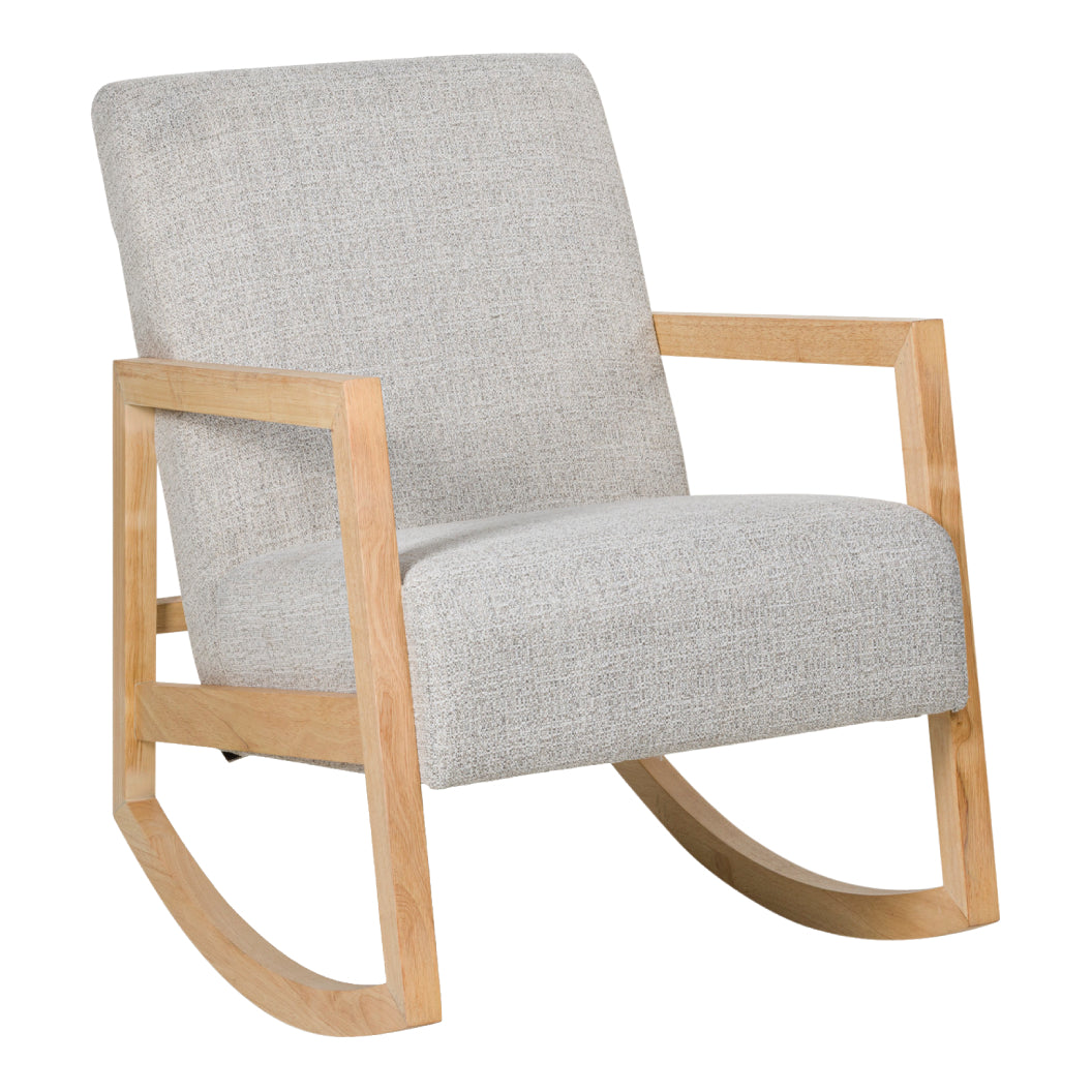 Fauteuil d'appoint berçant en tissu gris - Wychworth