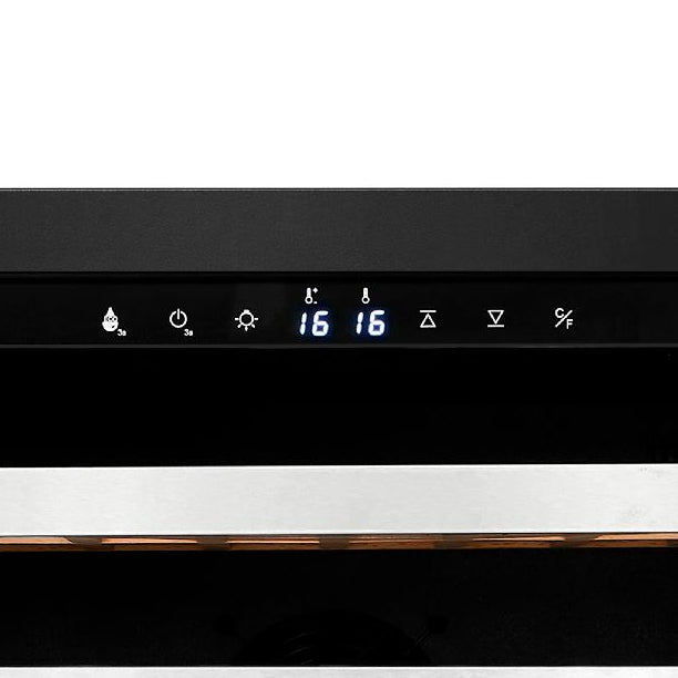 Cellier à vin 24 po, 54 bouteilles Inox à 1 zone avec Connectivité Wi-Fi - Série Titanium