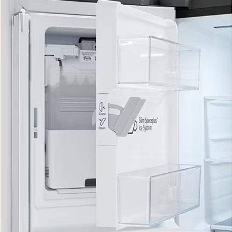 Réfrigérateur à portes françaises 33 po, 25 pi³ Inox avec Distributeur d'eau/glaçons et Wi-Fi