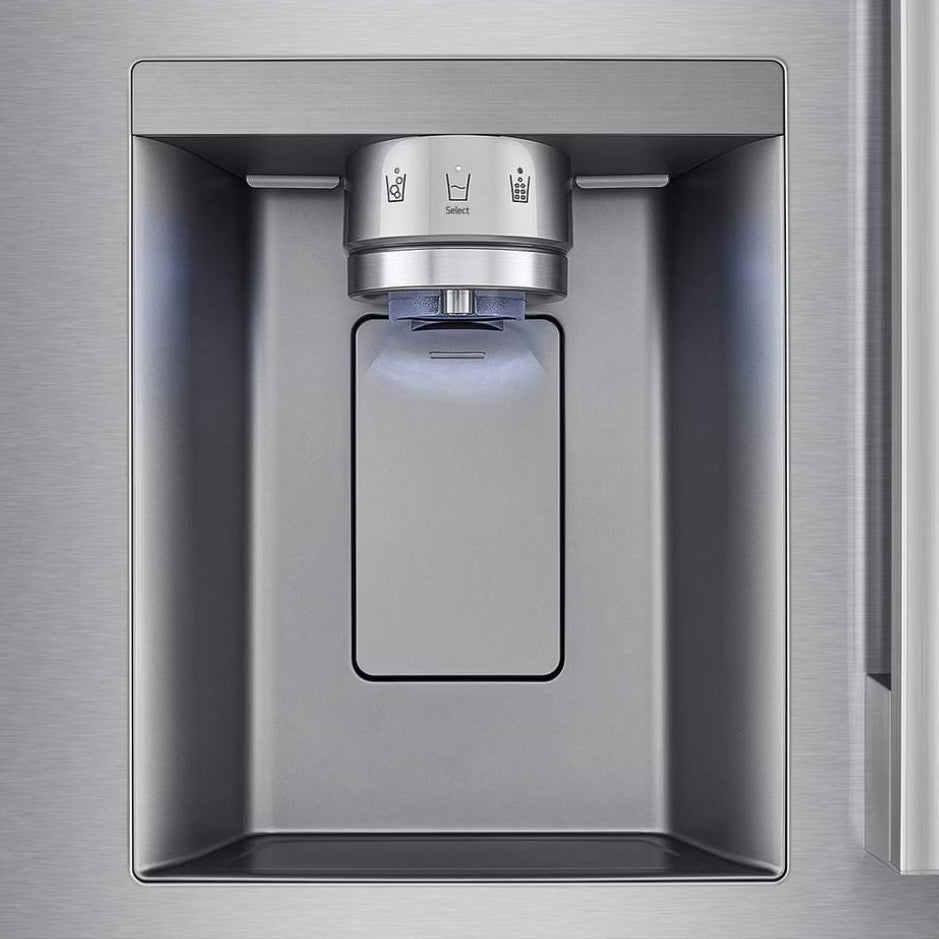 Réfrigérateur à portes françaises 33 po, 25 pi³ Inox avec Distributeur d'eau/glaçons et Wi-Fi