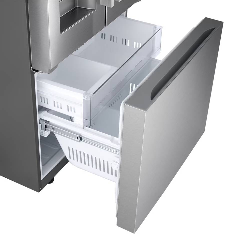 Réfrigérateur à portes françaises 33 po, 25 pi³ Inox avec Distributeur d'eau/glaçons et Wi-Fi
