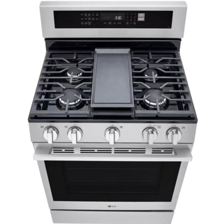 Cuisinière au gaz 30 po Inox Friture à air & InstaView