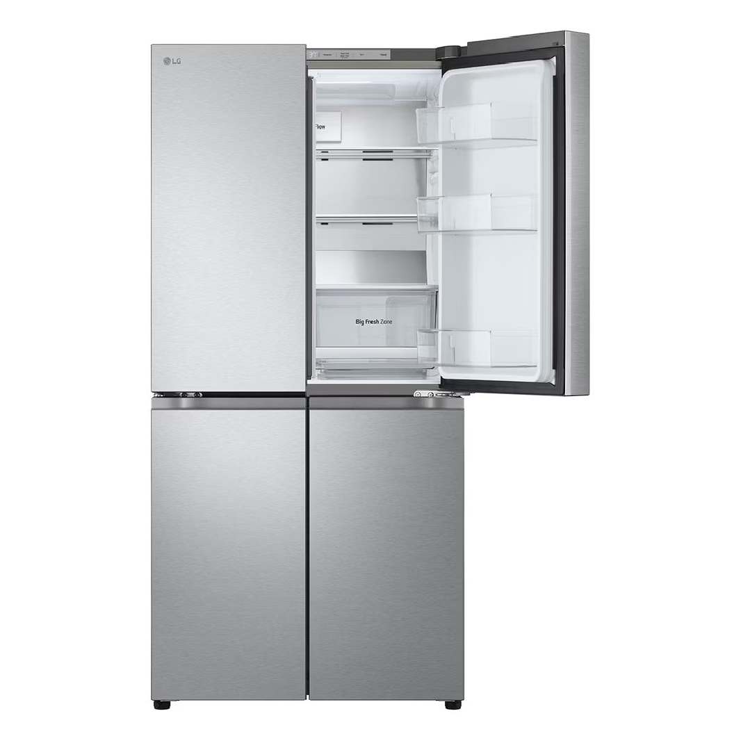 Réfrigérateur porte française 33 po, 18,6 pi³ 4 portes Inox à profondeur de comptoir