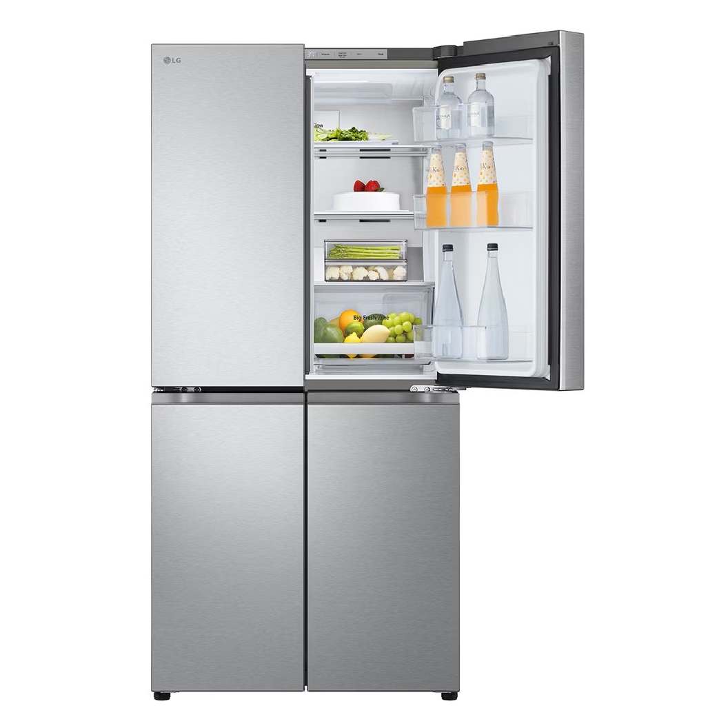 Réfrigérateur porte française 33 po, 18,6 pi³ 4 portes Inox à profondeur de comptoir