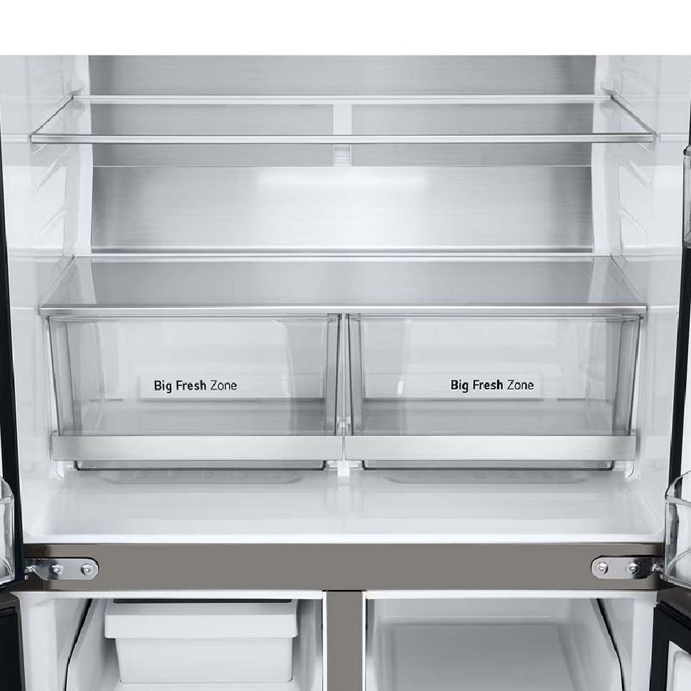 Réfrigérateur à portes françaises, profondeur comptoir 33 po, 18,6 pi³ à 4 portes Inox avec Wi-Fi