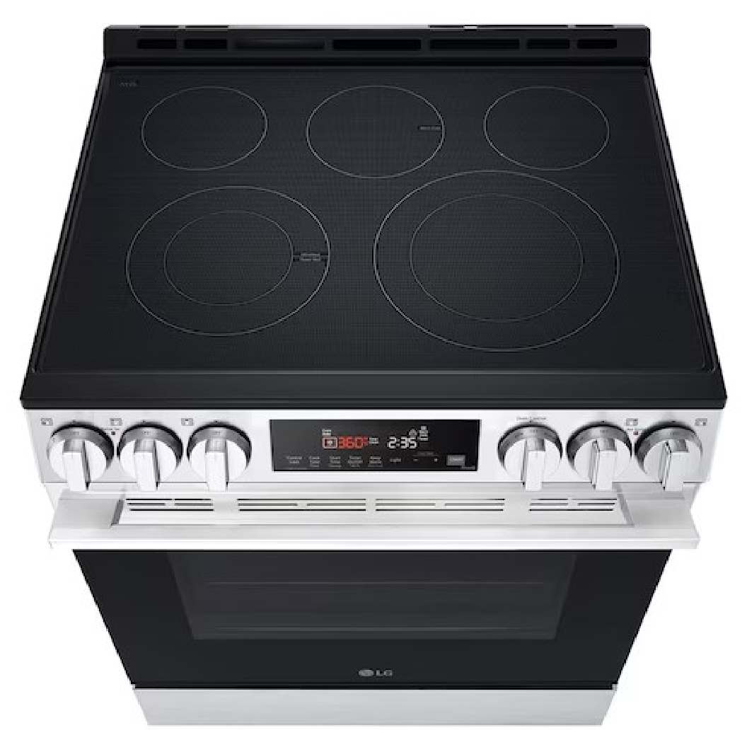 Cuisinière électrique 30 po, 6,3 pi³ Inox avec Air Fry