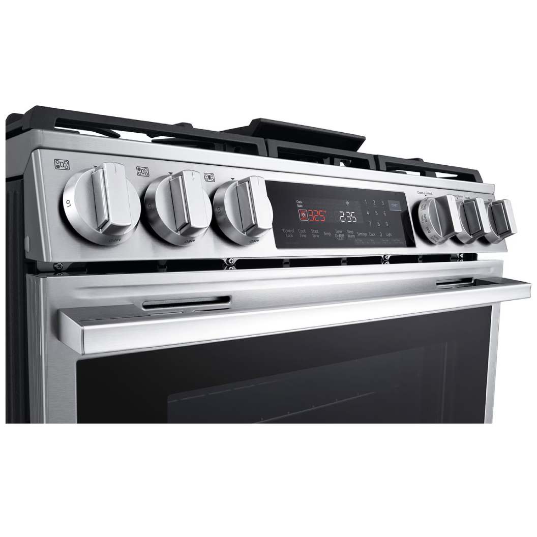 Cuisinière au gaz 30 po, 6,3 pi³ Inox avec Brûleur UltraHeat™, Convection ProBake® et Air Fry