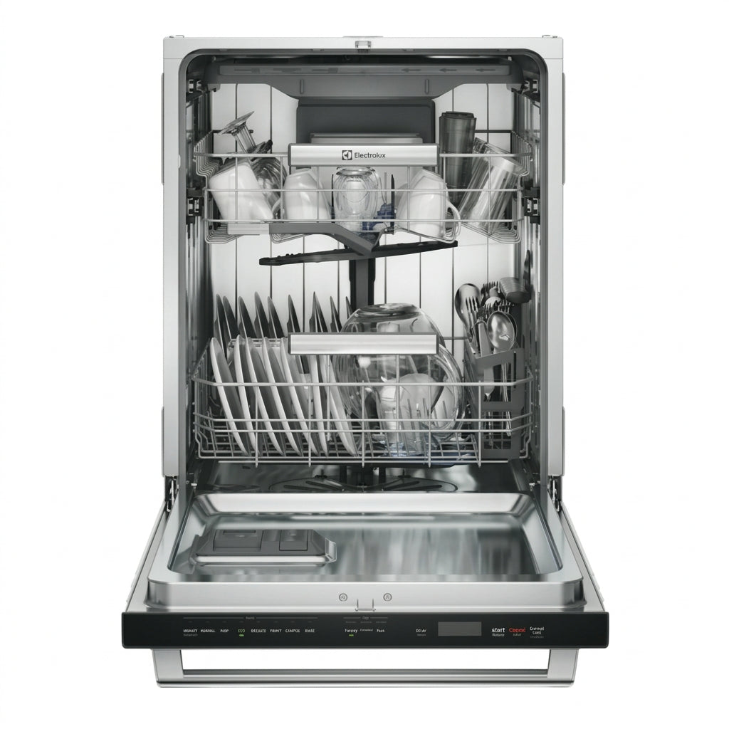 Lave-vaisselle encastrable 24 po, 42 dBA Inox 3 paniers avec Smart Soil Sensor et Orbit® Spray Arm