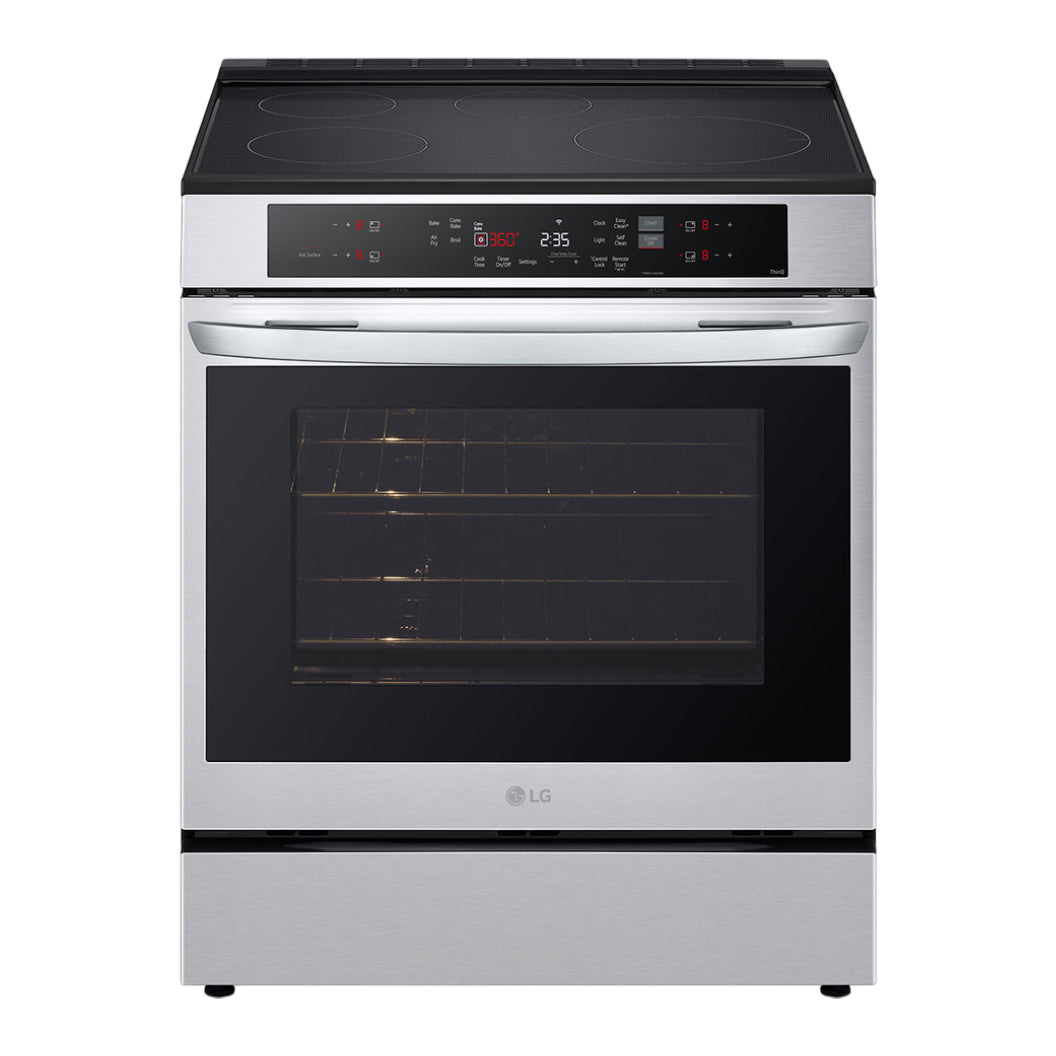 Cuisinière intelligente à induction 30 po Inox Convection ProBake et friture à l'air