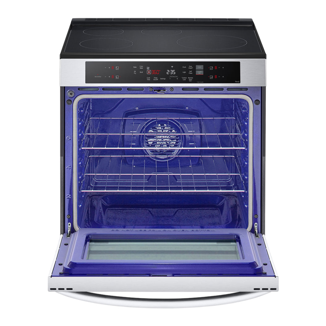 Cuisinière intelligente à induction 30 po Inox Convection ProBake et friture à l'air